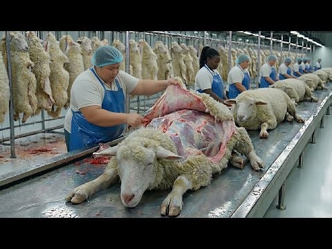 Inside a Modern Sheep Processing Factory | Meat, Milk, Leather & Sausage Casings (Full Process)