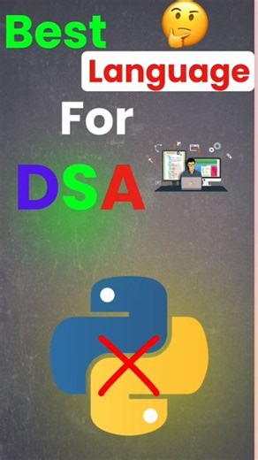 Best Programming Language for DSA🤷 | Language to learn DSA #programming #dsa