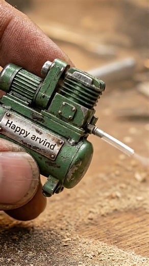 Mini Air Compressor Blowing Powerful Air 😱 Tiny Machine Big Power