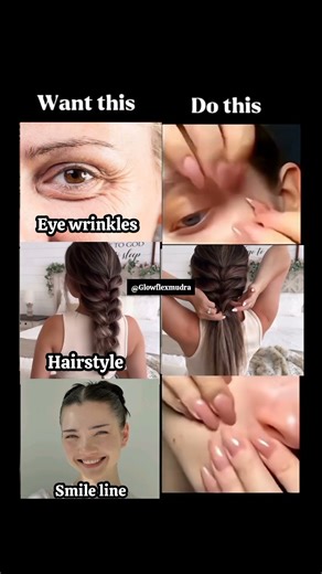 Do This Daily for Eye Wrinkles + Get a Cute Half-Up Hairstyle ✨️ #shorts #eyes #hairstyle #youtube