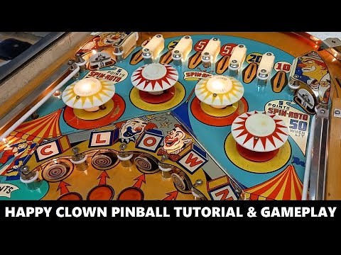 Happy Clown Pinball Tutorial & Gameplay (Gottlieb 1964)