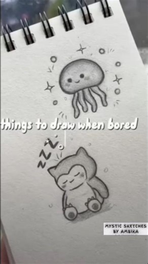 Cute Doodles to Draw When You’re Bored 🐙💤✨#artshorts #art #drawing #doodleart #aestheticdrawing