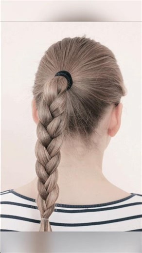 SIMPLE OR ENGLISH BRAID HAIRSTYLE COMPLETE TUTORIAL #hairstyle #shorts #simplebraid #viral