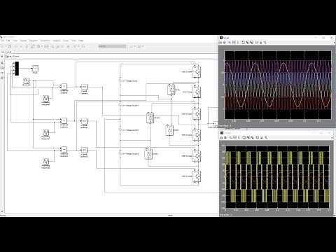 FOUR-LEVEL NEUTRAL-POINT-CLAMPED (NPC)/ diode-clamped Inverter Simulation in Matlab Simulink Model