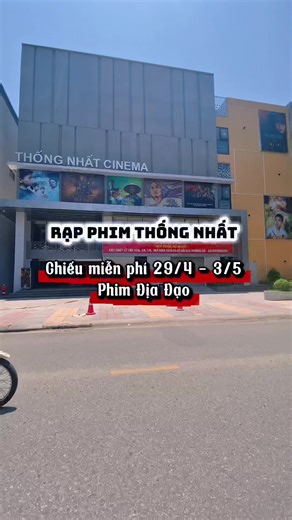 RẠP PHIM THỐNG NHẤT CHIẾU PHIM MIỄN PHÍ TỪ NGÀY 29/4 - 3/5 PHIM ĐỊA ĐẠO Ai nghỉ lễ ko đi chơi thì nhớ ghé 2 khung giờ 8h và 20h. Không cần vé nên mọi người cứ đúng giờ đến, chỗ nào trống thì ngồi nha 😍😍😍 #foodtourhaiduong #rapphimthongnhat #daile #chieuphimmienphi