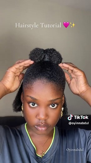 Natural Hairstyle Tutorial for Black Girls