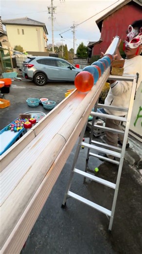 Marble Run ☆ 100 large marbles & transparent pipe course②
