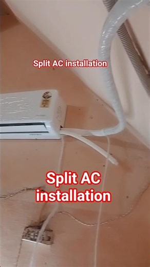 split AC installation 🛠️🪛#acinstallation #acservice #acrepair