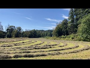 Baling Hurricane-Wind-Cured Third Cut Hay (2023)