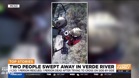 One rescued, another killed after UTV swept away near Bartlett Dam