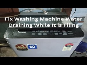 Fix Washing Machine Keeps Draining Water While Filling | Panasonic Washing Machine Draining Water