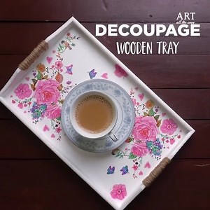 Decoupage Wooden Tray | Tray Decoration Ideas | Tray Decor | Kitchen Decor Ideas | #Upcycling Here is a simple and elegant way to decorate your wooden tray Do try it out and enjoy!!! Materials Required: - Wooden Tray - Decoupage Tissues - Modge Podge - Jute rope - Acrylic Paint #decoupagewoodentray #Upcycling #traydecoration #traydecor #kitchenideas #easytraydesign #traydesigns #diytray #floraldesigns #decoupagetissue #decoupagecraft Our Social Media: Watch more: http://www.21frames.in/artallthe