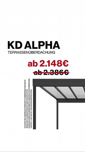 10% Rabatt auf Terrassenüberdachung – Mai Aktion 2026