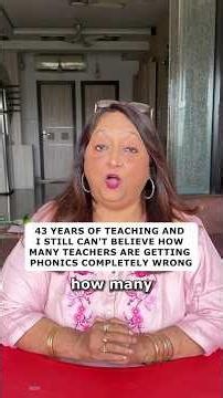 43 years of teaching English has taught me one thing...