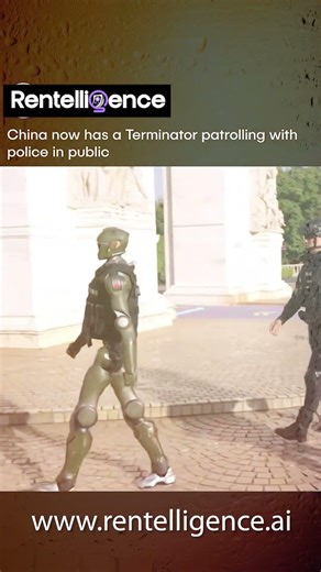 Real-Life Terminator? T800 Humanoid Robot Seen Patrolling With Police in China - Shenzhen AI Future