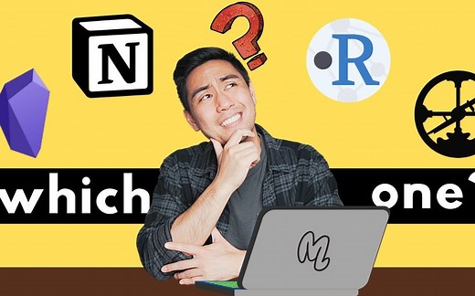 NOTION vs ROAM vs OBSIDIAN vs REMNOTE哪一个才是最合适你的？（双语字幕）