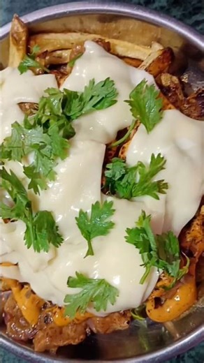 loaded chicken fries recipe#loadedfries