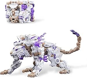 52TOYS Infinity Box IB-03 White Tiger Deformation Toys Action Figure, Converting Toys in Mecha and Cube, Perfect Birthday Party Gift for Teens and Adults, Based on Tiger