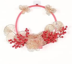 DIY Front Door Wreath, Room Door Wreath, Hand Made Wreath-Enjoy The Fun of Flower Arrangement with Your Kids, Wife,Husband and Friends