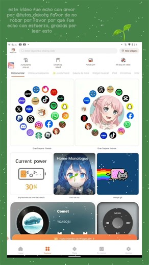 🌱| YouTube no me tumbes mi video plis 😭 #noflop #aesthetic #tutorial #apoyo |🌱•! TUTORIAL DE WIDGET•