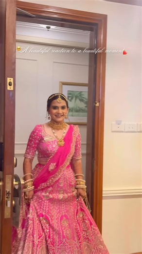 thePSwedding on Instagram: "The sweetest moment — her bridesmaids seeing her as a bride for the first time🥺🫶 [ bridesmaids reaction, bride reveal, emotional moment, wedding morning, bridal glow, bridesmaid love, wedding day magic, getting ready moment, bride squad, heartfelt reaction, wedding emotions, bridal beauty, wedding vibes, bride moment, candid wedding ] #reelitfeelit #shaadiseason #psiloveyou #viral #indianwedding"