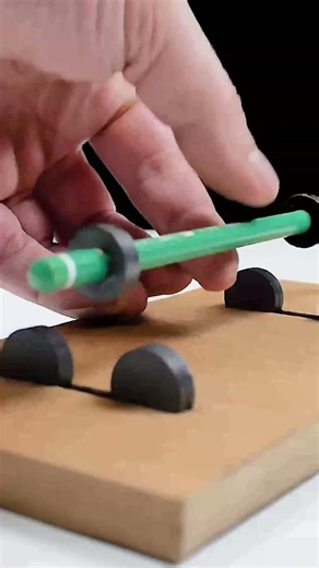 Gravity-Defying Magic ✏️ | The Floating Pencil Trick #Shorts