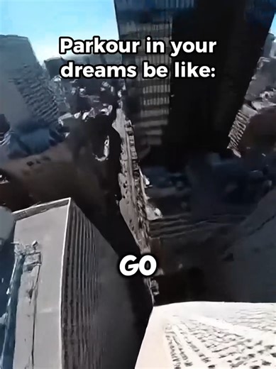 When you do parkour in your dreams #ai #nightmare #parkourpov #parkour