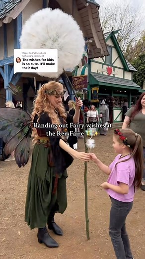 I put that giant diy dandelion to work last weekend, handing out fairy wishes to the children (& whimsical adults) at the Renaissance Faire. 🧚✨ You guys loved the costume video, so I had to show it to you IRL. #renfaire #fairycostume | Toria Curbelo