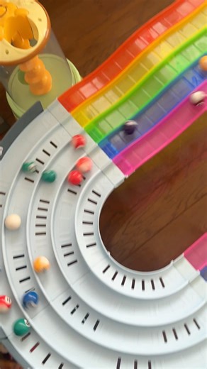 Marble Run Race ☆ 5-color racing course #marblesrace #satisfying
