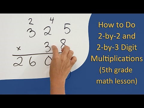 2-by-2 and 2-by-3-digit multiplication problems