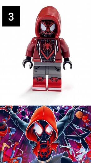 5 Versions of Miles Morales LEGO! Which one is your favourite? #milesmorales #spiderman #lego #legocustom #spidermanlego #kylestyle #fyp