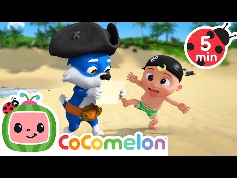 The Goofy Pirate’s Treasure Adventure 🦜🏴‍☠️ | JJ's Animal Time | Preschool Cartoons