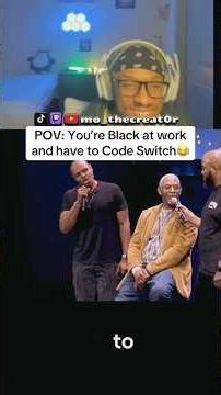 POV: You’re Black at Work and have to Code Switch😂 #codeswitching