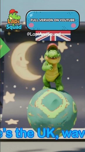 Flags Around the World 🌍Fun Learning Song for Kids | Lapi & Squad