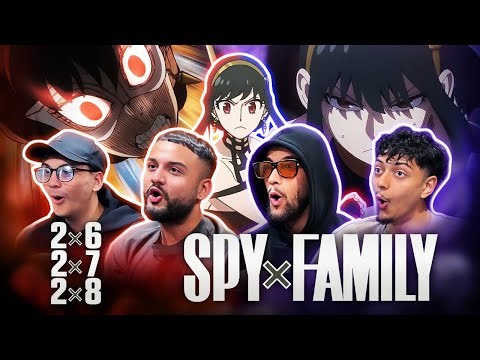 YOR VS ASSASSINS!!! 🔥 | BROTHERS watch Spy x Family 2x6 - 2x8 | REACTION