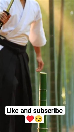 Real Samurai Katana vs Bamboo 🎋⚔️ (Ultra Slow Motion)#katana #samurai #slowmotion #satisfying#katana