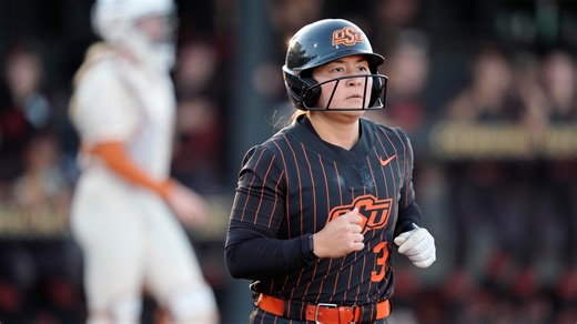 Oklahoma State softball tops Kansas in extra innings, will go for sweep Sunday