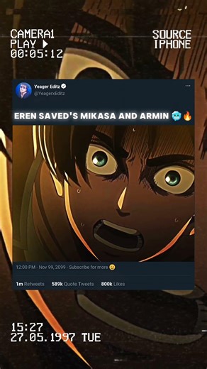 EREN TRANSFORMATION 🥶🔥 #aot #eren #anime #shortvideo