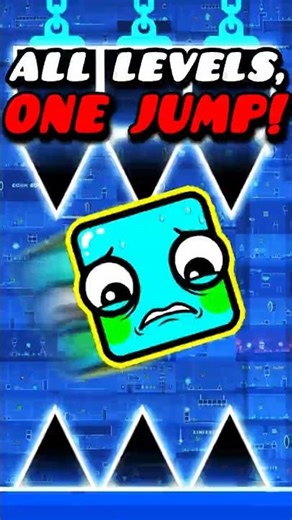 All Levels In One Jump! #geometrydash