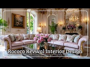 Rococo Revival Interior Design ✨ Timeless European Luxury Mansion Tour