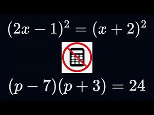 Grade 10 Algebra | Solve for x Without a Calculator | Easy Step-by-Step Method
