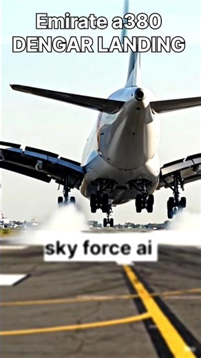 😱 “Emirates A380 Extreme Crosswind Landing! Turbulence Shock ✈️” #shorts #aviation #airplane