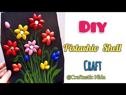 Easy Pista Shells Craft Ideas | DIY Pista Shell Wall Hanging Craft | Home Decor ‎@CraftasticNida