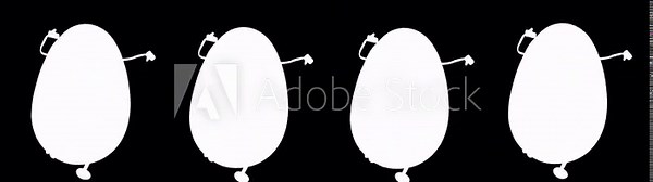 Easter Day, Happy Easter, eggs Dancing, 3d rendering, Animation Loop composition 3d mapping cartoon, included in the end of the clip with Alpha matte.