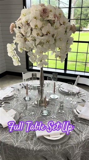 Full Wedding Table Set Up