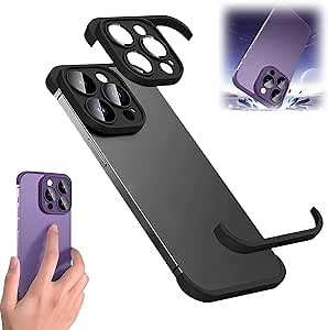 1/2/4PCS Luxury Corner Edge Pad Lens Protector for iPhone 13 & 14/11/12 Series,Soft TPU Silicone Cover Slim Shockproof Thin Lens Protection Case for iPhone (Black,for iPhone 14 Pro Max)