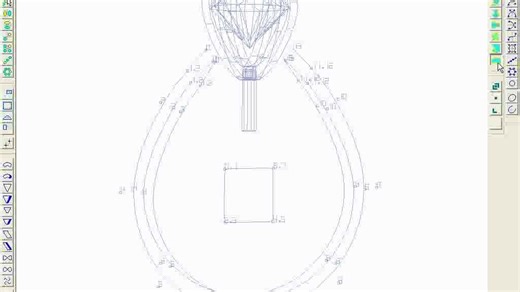 jewelcad珠宝首饰快速成型教程——7.3 插镶口