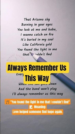 Sing Along and Learn English | Always Remember Us This Way Karaoke