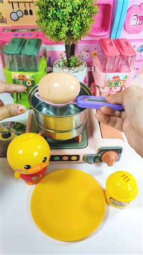 ASMR Video Satisfying With Unboxing Kitchen Cooking Egg Set Toys (No talking) #shorts #satisfying