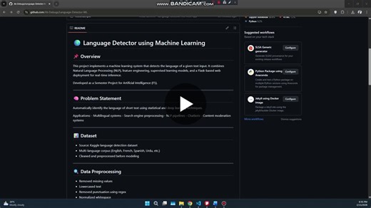 Real-Time Language Detection System Built and Deployed with Machine Learning | Ali Jabbar posted on the topic | LinkedIn